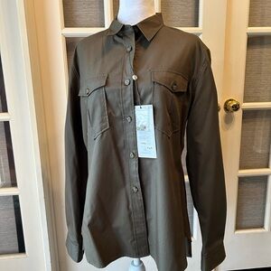 Claridge + King Safari Button Down Shirt, Utility Green, Various Sizes,  NWT